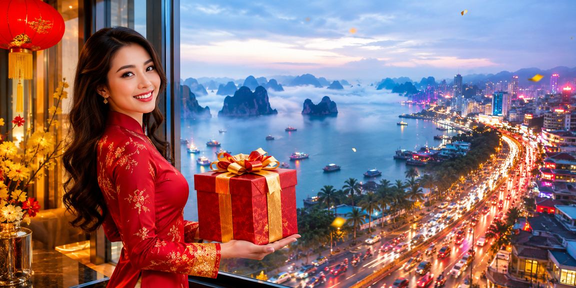 Cảnh neon đêm Hạ Long – nhắc nhở chơi có trách nhiệm trên study4